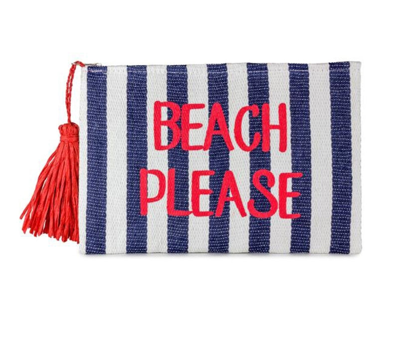 Beach Please  Insulated Clutch