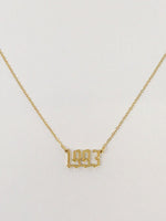 Birth Year Necklace