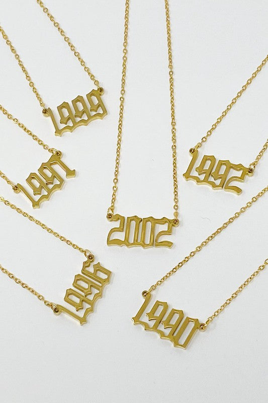 Birth Year Necklace