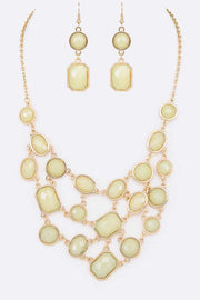Bejeweled Statement Necklace Set
