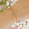 Dainty Sparkle Initial Bracelet