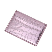 The Slim Croc Cardholder (Pink)