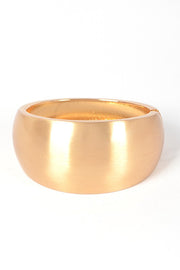 Roxie Polished Statement Hinged Bangle
