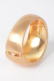 Roxie Polished Statement Hinged Bangle