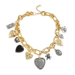 Lennox - Mixed Charm Chunky Necklace