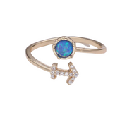 Opal Zodiac Ring