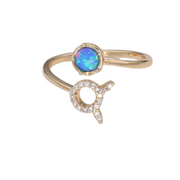Opal Zodiac Ring