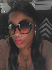 Nadine Noir Round Luxe Sunnies