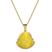 Yellow Buddha Necklace