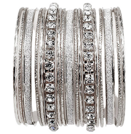 Shimmer Stacked Bangles