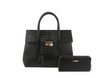 Taryn Ostrich Print Satchel Set