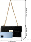 Straw Chain Clutch Purses for Women Ladies Woven Envelope Handbag Shoulder Crossbody Beach Bag