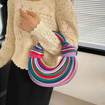 Handbags for Women 2023 New Gold Luxury Designer Brand Handwoven Noodle Bags Rope Knotted Pulled Hobo Silver Evening Clutch Chic