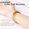 Elva Twisted Wire Cable Bracelet