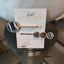 Zebra Hairpin Set