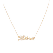 Libra Cursive Zodiac Necklace