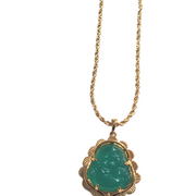 Green Buddha Necklace (metal only)
