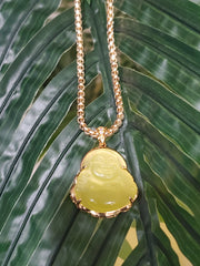 Yellow Buddha Necklace
