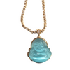 Ice Blue Buddha Necklace