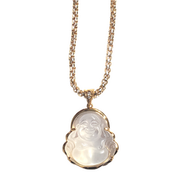 White Buddha Necklace