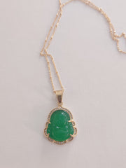 Green Buddha Necklace