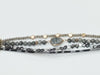 Black & Gray Snakeskin Layered Bracelet