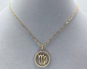 Rhinestone Zodiac Necklace
