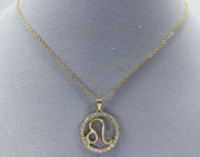 Rhinestone Zodiac Necklace