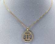 Rhinestone Zodiac Necklace