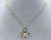 Rhinestone Zodiac Necklace