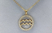 Rhinestone Zodiac Necklace