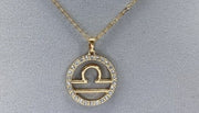 Rhinestone Zodiac Necklace