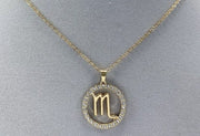 Rhinestone Zodiac Necklace