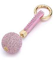 Pink Rhinestone Keychain
