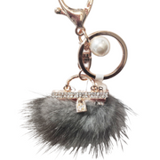 Faux Fur Purse Keychain/Charm