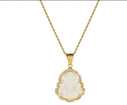 White Rhinestone Buddha