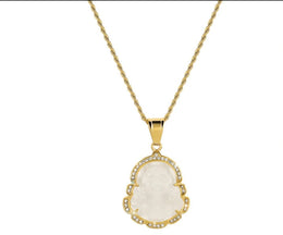 White Rhinestone Buddha