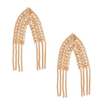 Gold Pointed Arch Earrings