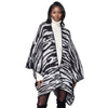 Kimono Cardigan Poly Black Zebra Knit for Women