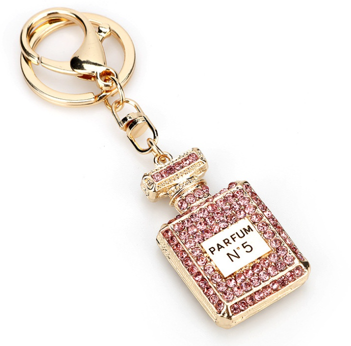 Everything Charisma Perfume Bottle Keychain Pink