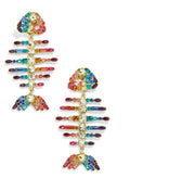 Rainbow Fish Drop Earrings