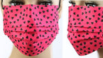 Pink Hearts Disposable Masks (10 pcs)